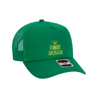 Im A It Analyt Premium T Shirt Mesh Back Trucker Hat | Artistshot