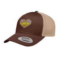 Childhood Cancer Awareness Heart Support Strong Warrior T Shirt Retro Trucker Cap | Artistshot