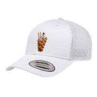 Eggette Bubble Waffle Vanilla Ice Cream T  Shirt Egg Bubble Waffle Van Retro Trucker Cap | Artistshot