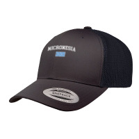 Retro Micronesia Flag Vintage Micronesian Flag Micronesian T Shirt Retro Trucker Cap | Artistshot