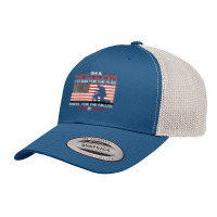 Stand For The Flag Kneel For The Fallen: Usa Veteran Retro Trucker Cap | Artistshot