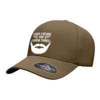 I Have A Beard And I Know Things Manly Beard Seamless Cap | Artistshot