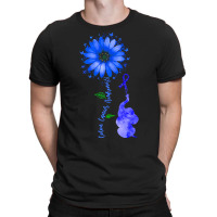 Elephants Sunflower Colon Cancer T  Shirt Elephants Sunflower Colon Ca T-shirt | Artistshot