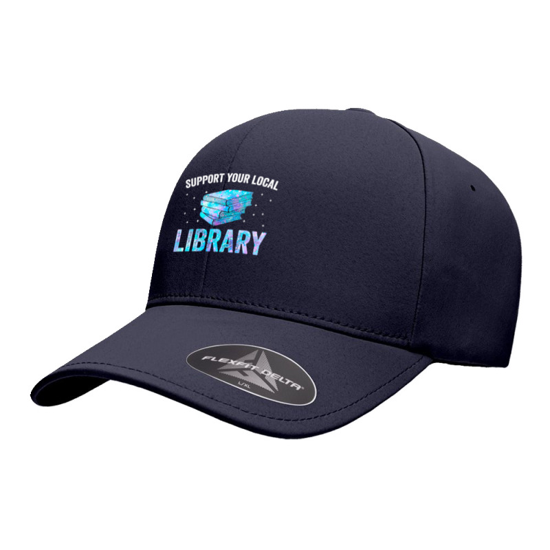 Book Reader Support Your Local Library Reading Books Lover Library Lov Seamless Cap by circularflap | Artistshot