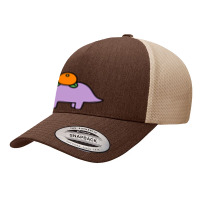 Orange Fruit Brontosaurus Yupoong Trucker Cap | Artistshot