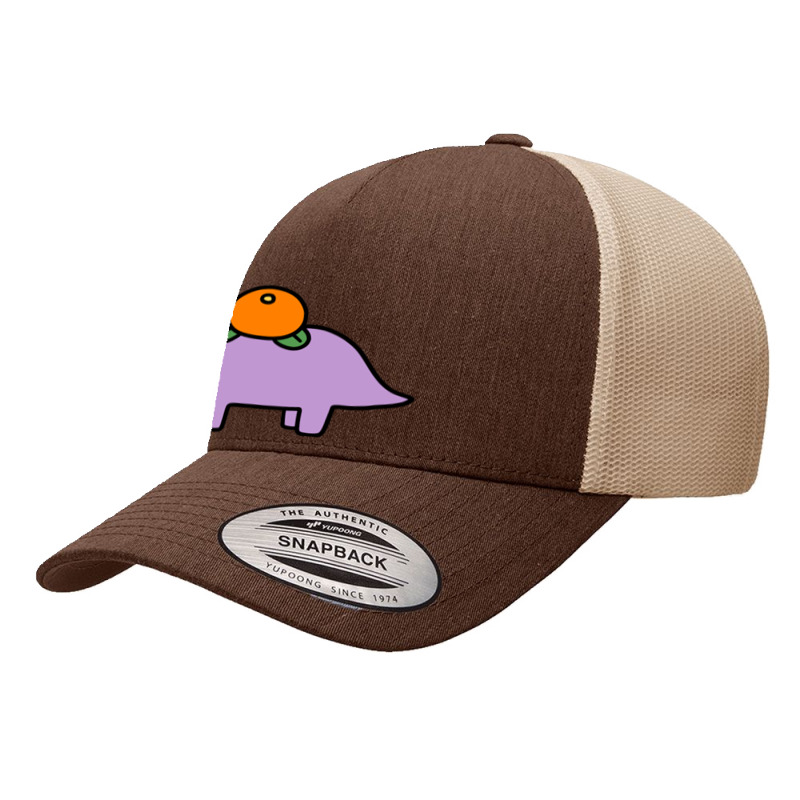 Orange Fruit Brontosaurus Yupoong Trucker Cap by ilal12 | Artistshot