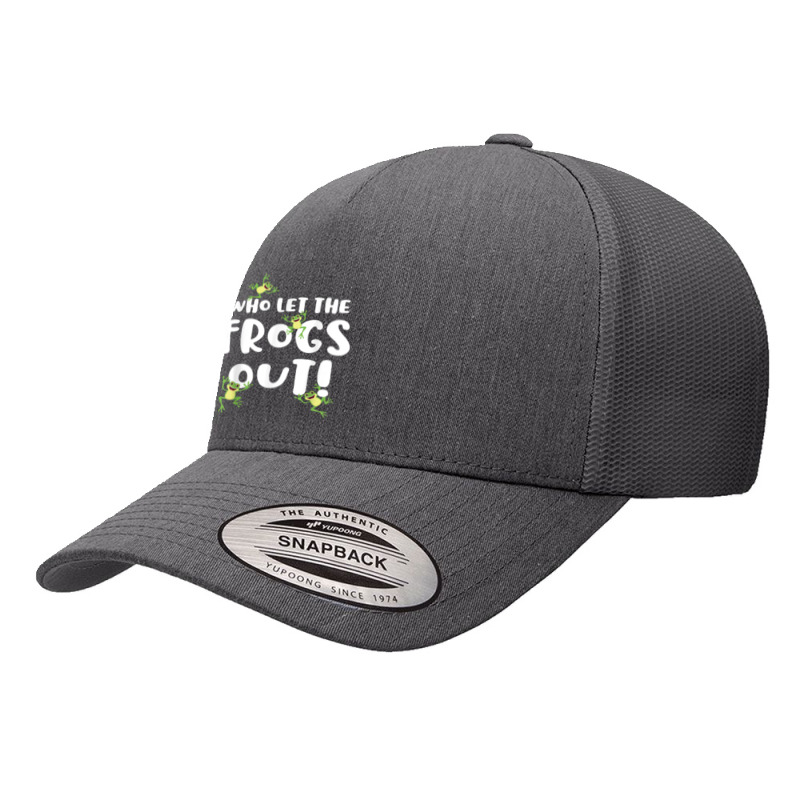 Funny Passover Who Let The Frogs Out Shirt Jewish Seder Fami Yupoong Trucker Cap | Artistshot