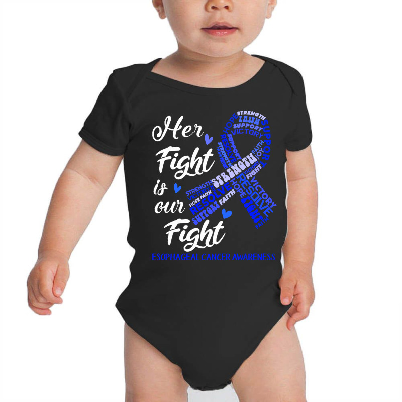 Esophageal Cancer Awareness T  Shirt Esophageal Cancer Awareness Her F Baby Bodysuit by marquardtadah763 | Artistshot