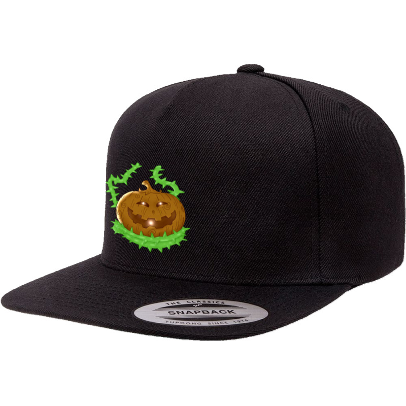 Wood O Lantern 5 Panel Snapback Cap | Artistshot