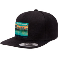 Beautiful Bridge Lake 5 Panel Snapback Cap | Artistshot