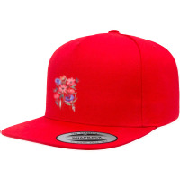 Cute Flowers 5 Panel Snapback Cap | Artistshot