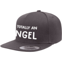 Im Totally An Angel Novelty Funny Halloween Christmas 5 Panel Snapback Cap | Artistshot