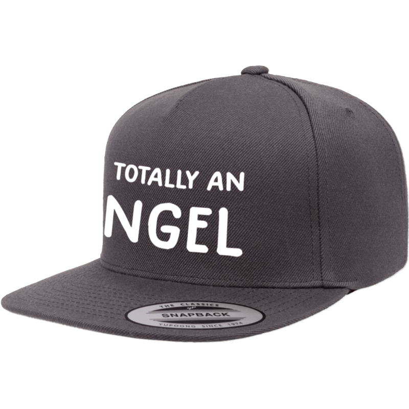 Im Totally An Angel Novelty Funny Halloween Christmas 5 panel snapback cap by WuzzTees | Artistshot