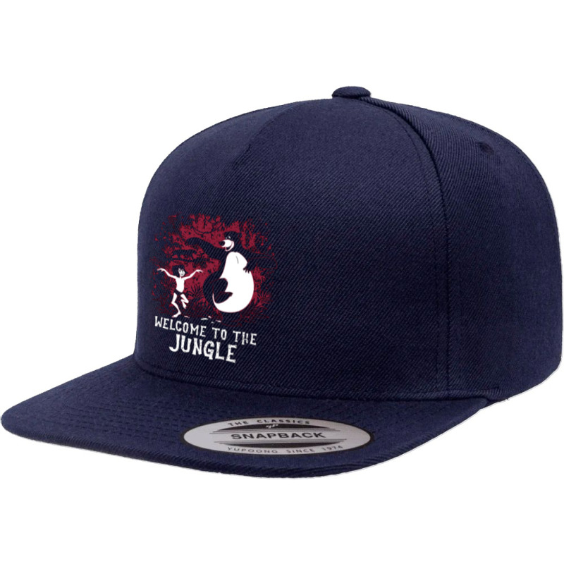 Welcome To The Jungle 5 panel snapback cap by Exbones | Artistshot