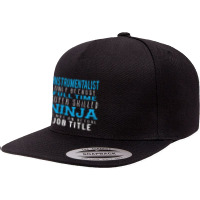 Instrumentalist Because Ninja Is Not A Job Title 5 Panel Snapback Cap | Artistshot