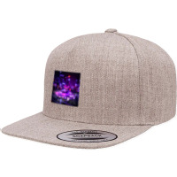 Tokyo Car Neon Synthwave 5 Panel Snapback Cap | Artistshot