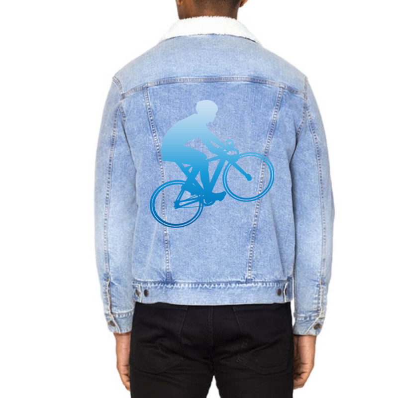 Cycling Time Unisex Sherpa-lined Denim Jacket | Artistshot