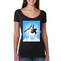 Time For Skiing Women's Triblend Scoop T-shirt | Artistshot