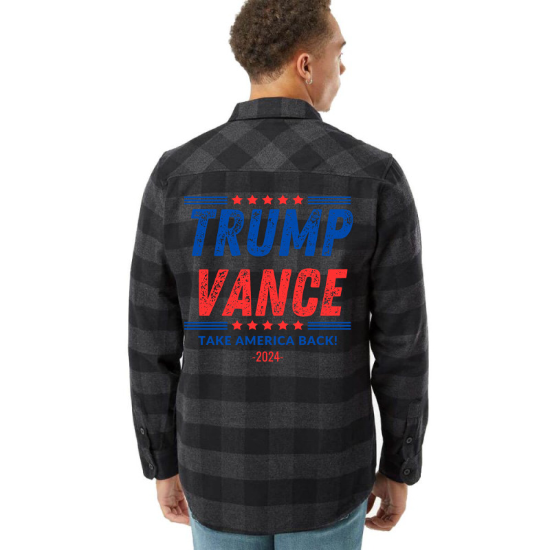 Trump Vance 2024 Donald Trump J.d. Vance Take Amer Flannel Shirt | Artistshot