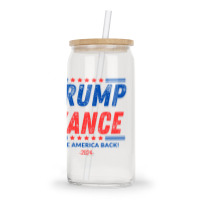 Trump Vance 2024 Donald Trump J.d. Vance Take Amer Glass Tumbler | Artistshot