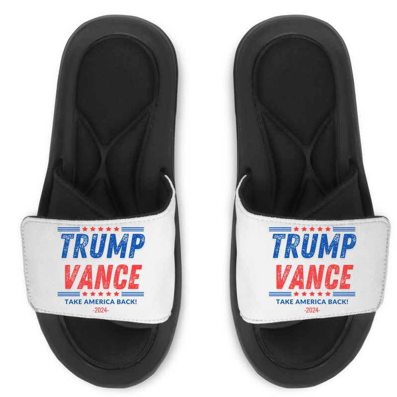 Trump Vance 2024 Donald Trump J.d. Vance Take Amer Slide Sandal | Artistshot