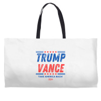 Trump Vance 2024 Donald Trump J.d. Vance Take Amer Weekender Totes | Artistshot