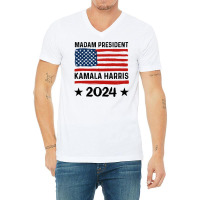 Madam President Kamala Harris 2024 V-neck Tee | Artistshot