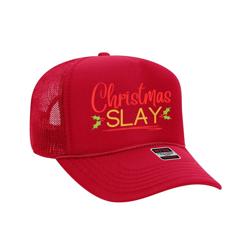 Christmas Slay   Ugly Christmas Foam Trucker Hat | Artistshot