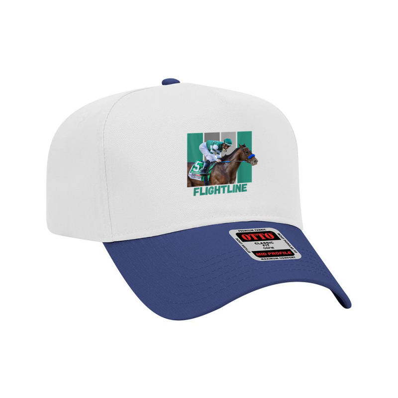 Flightline Horse Racing Thoroughbred Del Mar Santa Anita T Shirt Adjustable Baseball Cap by cm-arts | Artistshot