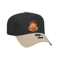 Cute Calcifer Hanging On Wood Adjustable Baseball Cap | Artistshot