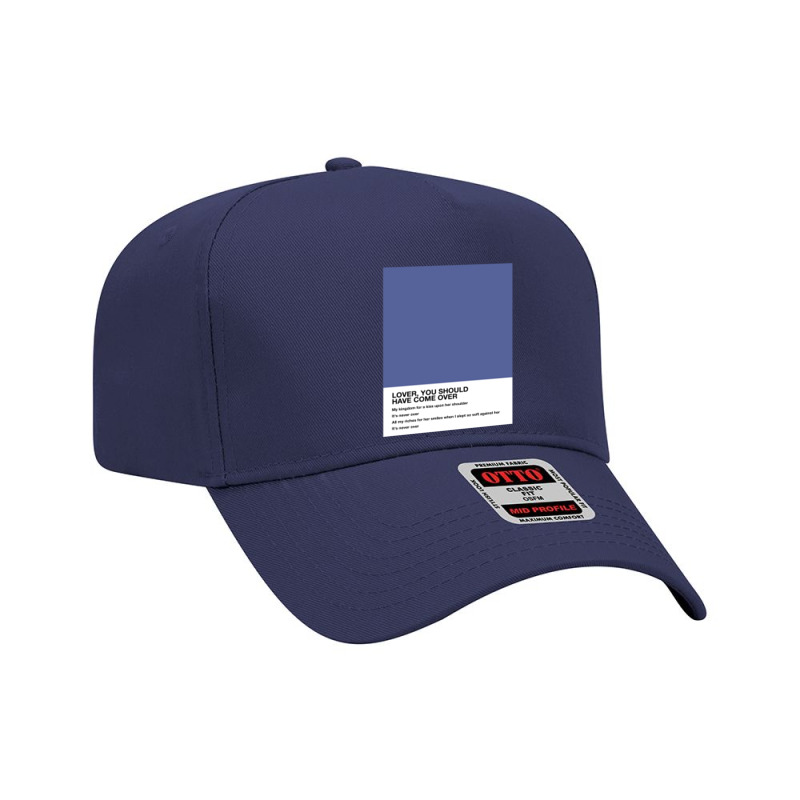 Jeff Buckley Lover You Should Have Come Over Lyrics Pantone Adjustable Baseball Cap | Artistshot