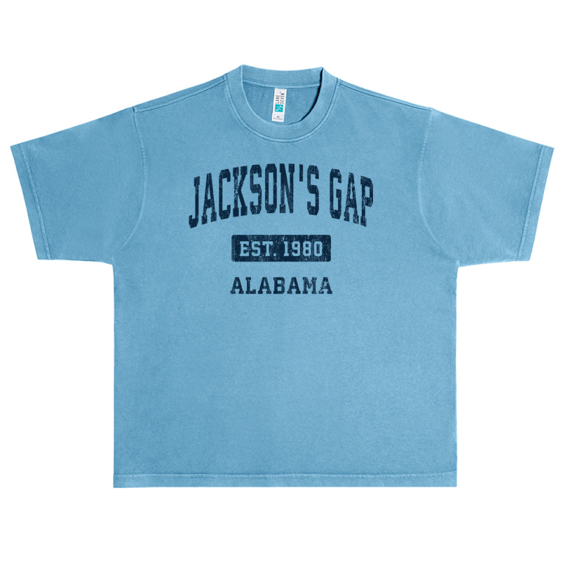 Jackson's Gap Alabama Al Vintage Sports Established Navy Des Pullover Urban Heavy T-shirt | Artistshot