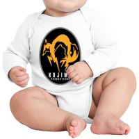 Mgs, Konami, Metal Gear, Snake, Jeby,solid, Gear, Gaming, Metal Long Sleeve Baby Bodysuit | Artistshot