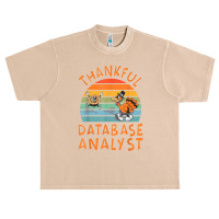 Database Analyst Job Funny Thanksgiving T Shirt Urban Heavy T-shirt | Artistshot