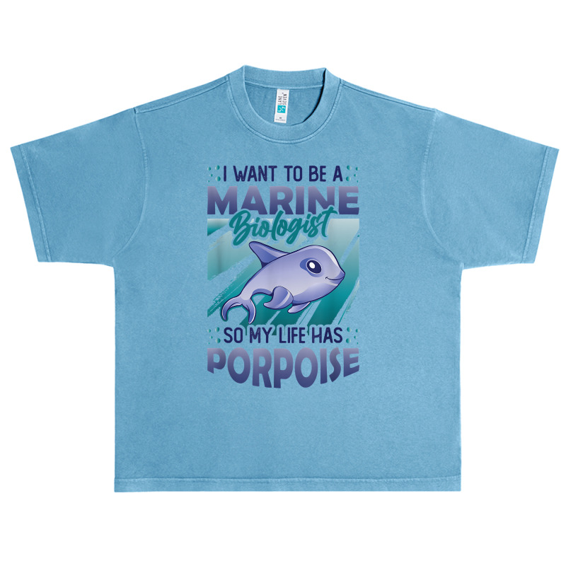 Marine Biologist Life Has Porpoise T Shirt Urban Heavy T-shirt | Artistshot