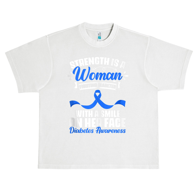 Woman Fighting Diabetes Warrior Diabetic Diabetes Awareness Tank Top Urban Heavy T-shirt | Artistshot