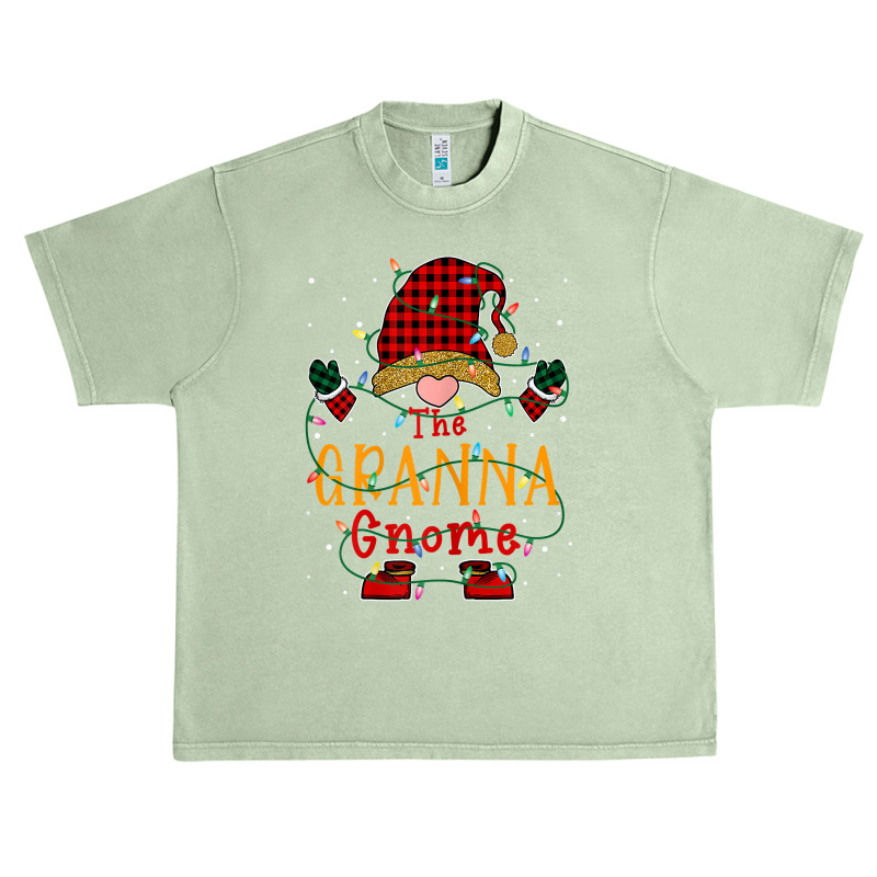 Womens The Granna Gnome Buffalo Plaid Christmas Family Xmas Pajamas T Urban Heavy T-shirt | Artistshot