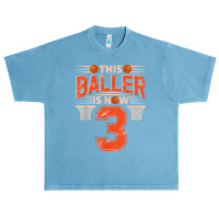 3rd Birthday Sport 3 Years Old Basketball 3 Boys Kids T Shirt Urban Heavy T-shirt | Artistshot