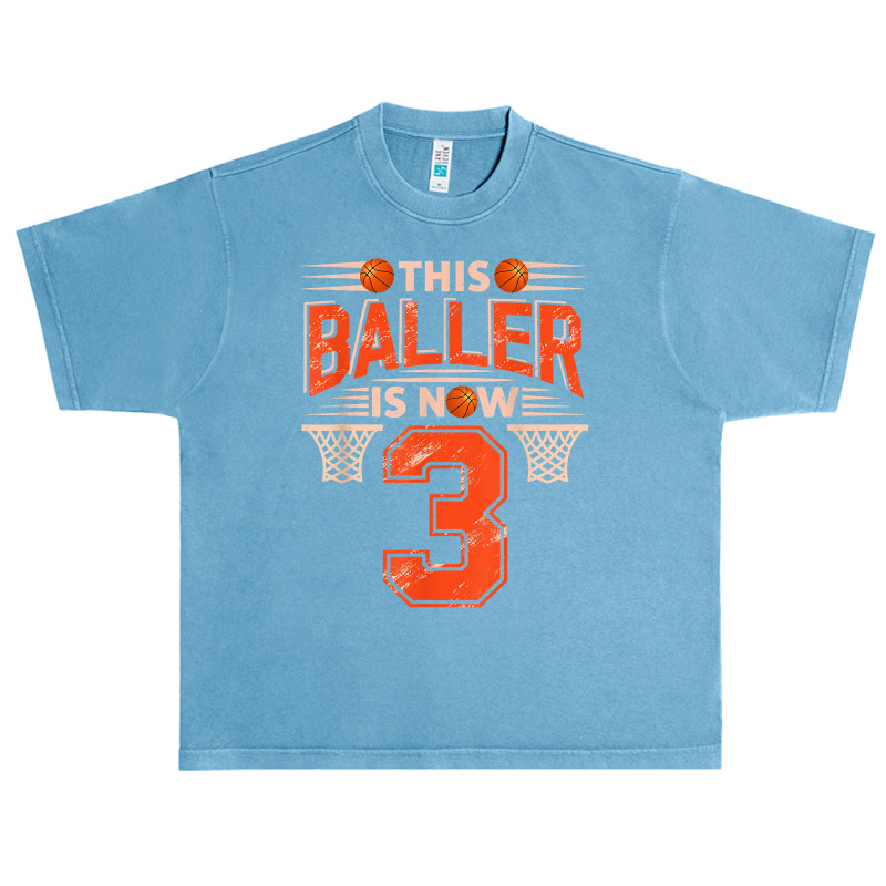 3rd Birthday Sport 3 Years Old Basketball 3 Boys Kids T Shirt Urban Heavy T-shirt | Artistshot