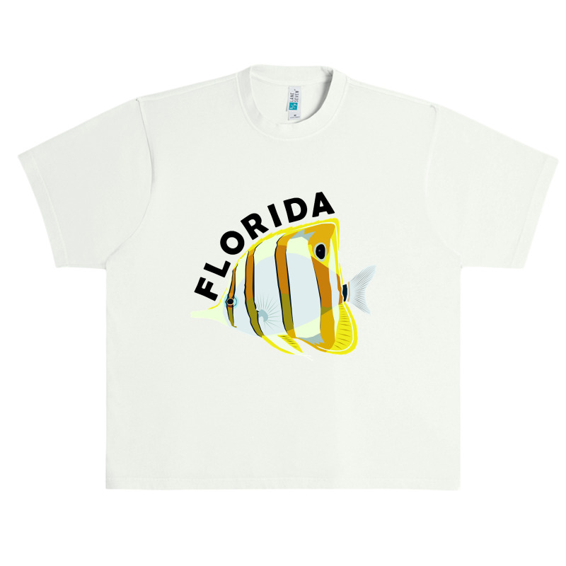 Florida Butterfly Fish, Tropical Coral Marine Animal Urban Heavy T-shirt | Artistshot