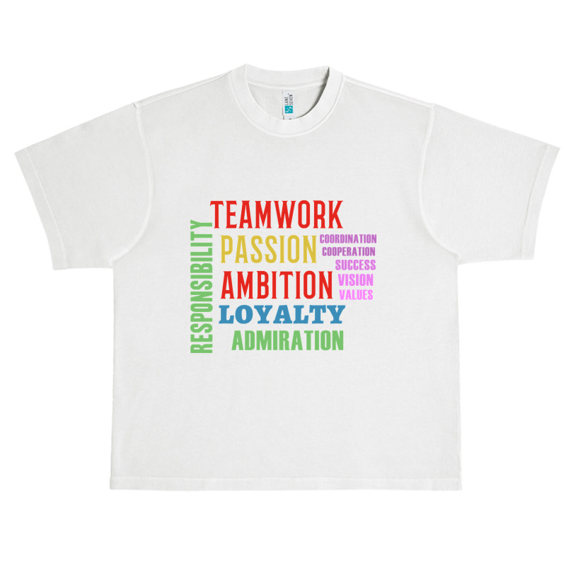 Teamwork Word Cloud Urban Heavy T-shirt | Artistshot