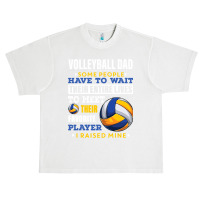 Volleyball Sport Lover Mens Volleyball Dad Some People Have To Wait Th Urban Heavy T-shirt | Artistshot