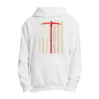 American Miner Usa Flag For A Coal Miner Urban Pullover Hoodie | Artistshot