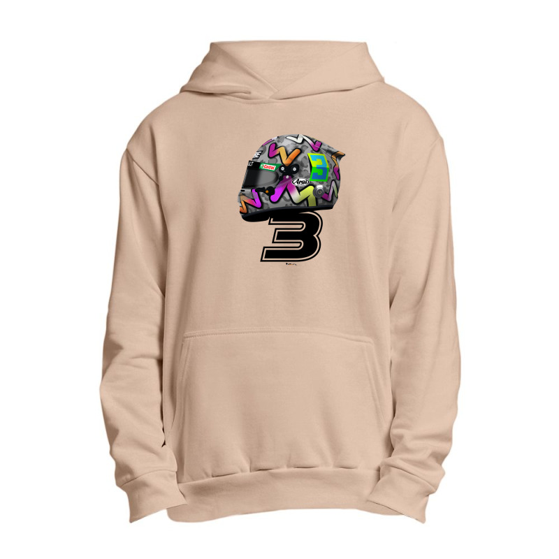 Daniel Ricciardo - 2020 Helmet Number 3 Urban Pullover Hoodie by LindaWilliams | Artistshot