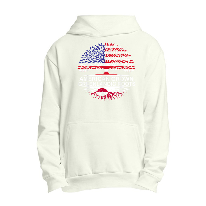 Usa & Greenland Flags Tee American Grown Greenlandic Roots T Shirt Urban Pullover Hoodie | Artistshot