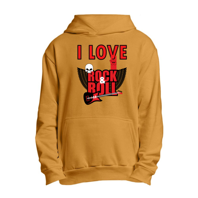 I Love Rock And Roll Urban Pullover Hoodie | Artistshot