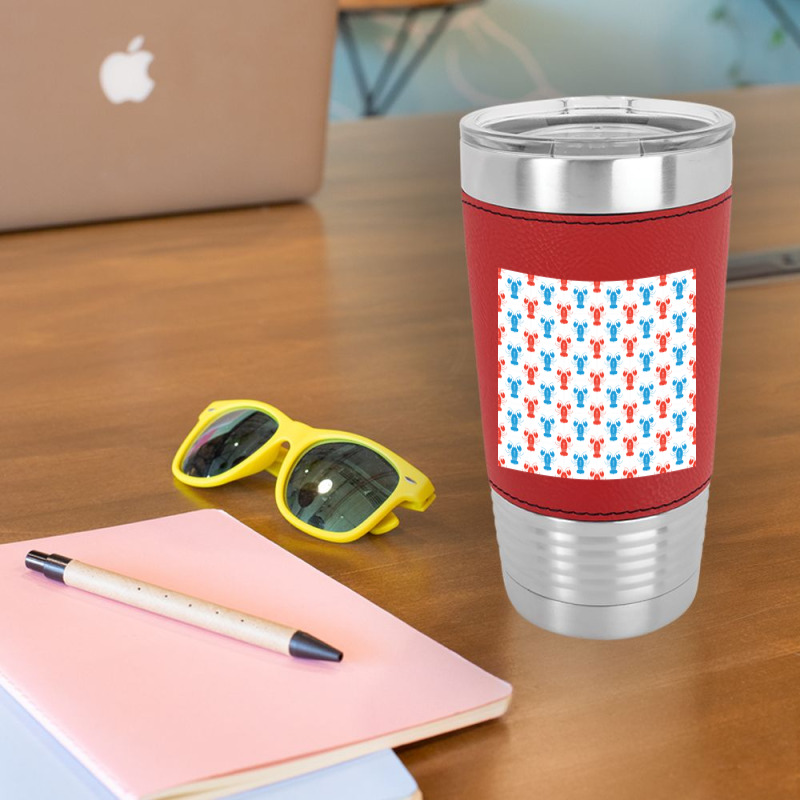 Crustaceancore Lobster Pattern Leatherette Tumbler | Artistshot