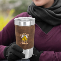 Camping And Campfire Leatherette Tumbler | Artistshot