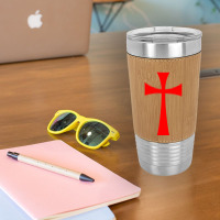 Long Cross - Knights Templar - Holy Grail - The Crusades Leatherette Tumbler | Artistshot