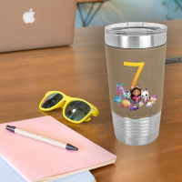 Gabby Dollhouse 7th Birthday Boy And Girl Costom Number Leatherette Tumbler | Artistshot